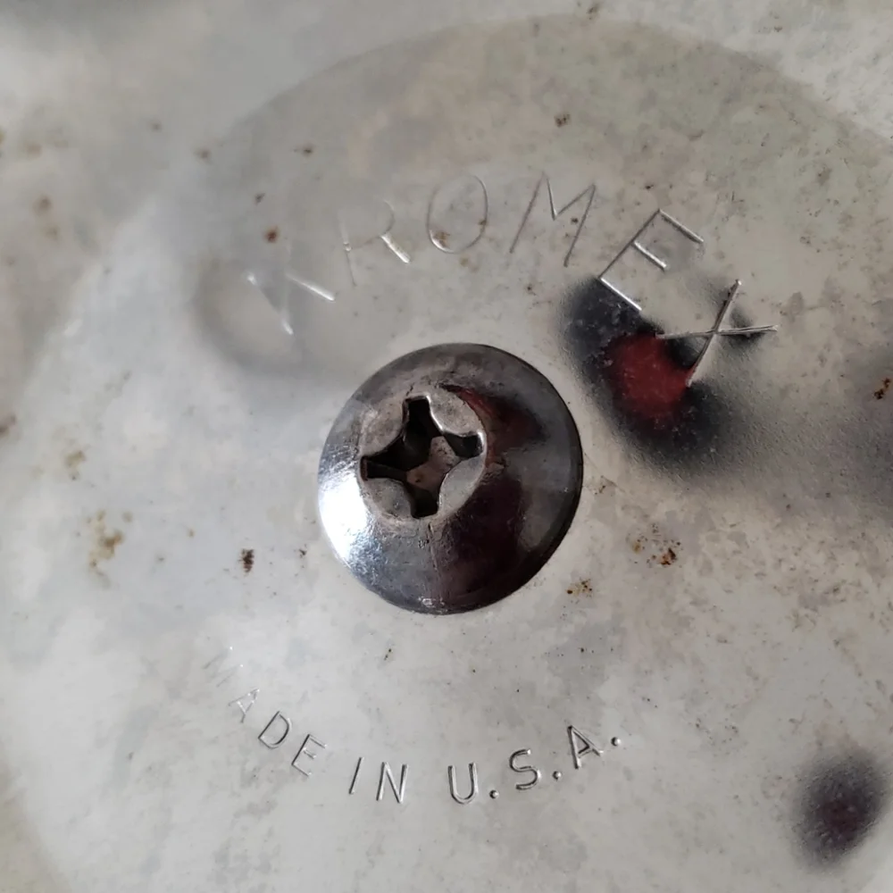 Vintage Kromex Ice Bucket & Vollrath Tongs